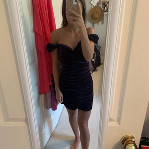 Purple Velvet Dress